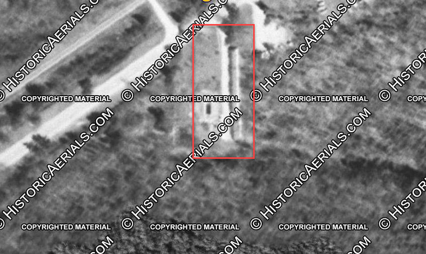 Carriage Inn (Whites Motor Court) - 1958 Aerial (newer photo)